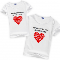 Couple shirt - Heart full of loves