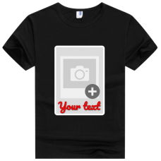 DIY own photo and text t-shirt